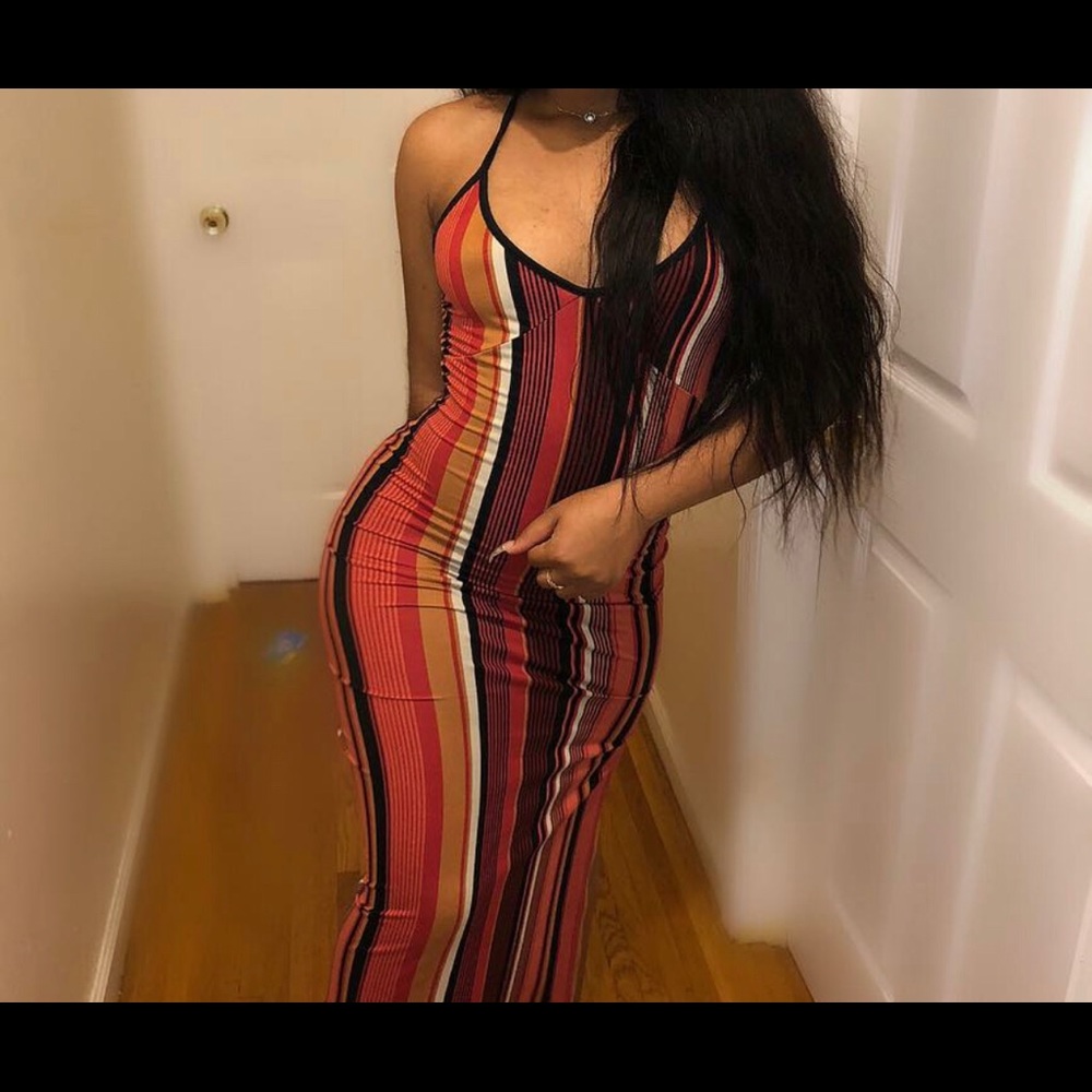 Spaghetti strap maxi dress